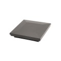 4 1/2" x 4 1/2" Sq. Ornamental Vinyl Post Cap - 1791BLK - Black