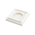 4 1/2" x 4 1/2" Sq. Ornamental Vinyl Post Cap - 1791W - White (PostCaps)