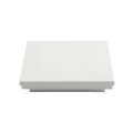 4 1/2" x 4 1/2" Sq. Ornamental Vinyl Post Cap - 1791W - White (PostCaps)
