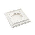 4 1/2" x 4 1/2" Sq. Ornamental Vinyl Post Cap - 1791W - White (PostCaps)