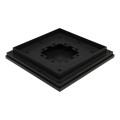 5 1/2" x 5 1/2" Sq. Ornamental Vinyl Post Cap - 1799BLK - Black