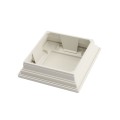 4 1/2" x 4 1/2" Sq. Trex® Classic White Vinyl Flat Top New England Post Cap For Trex® Posts
