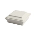 4 1/2" x 4 1/2" Sq. Trex® Classic White Vinyl Flat Top New England Post Cap For Trex® Posts