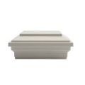 4 1/2" x 4 1/2" Sq. Trex® Classic White Vinyl Flat Top New England Post Cap For Trex® Posts