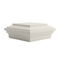 4 1/2" x 4 1/2" Sq. Trex® Classic White Vinyl Flat Top New England Post Cap For Trex® Posts