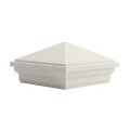 4 1/2" x 4 1/2" Sq. Trex® Classic White Pyramid Top New England Vinyl Post Cap For Trex® Posts - LMT-1815