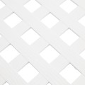 LMT 1881W-12x96-32 12" x 96" 3D Privacy Diamond Lattice Panel With Border (Wood Grain with 1.15" Sq. Opening) - White (GeneralUse)
