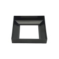 3" Square Post Skirt - Aluminum (Black)