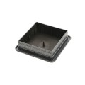 LMT 3 5/8" x 3 5/8" Sq. Suffield Vinyl Post Cap (For 4" x 4" Wood Post) Antique Gray - 1904AGR