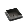 LMT 3 5/8" x 3 5/8" Sq. Suffield Vinyl Post Cap (For 4" x 4" Wood Post) Antique Gray - 1904AGR