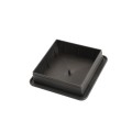 LMT 3 5/8" x 3 5/8" Sq. Suffield Vinyl Post Cap (For 4" x 4" Wood Post) Black Matte