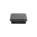 LMT 3 5/8" x 3 5/8" Sq. Suffield Vinyl Post Cap (For 4" x 4" Wood Post) Black Matte