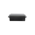 LMT 3 5/8" x 3 5/8" Sq. Suffield Vinyl Post Cap (For 4" x 4" Wood Post) Black Matte