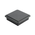 LMT 3 5/8" x 3 5/8" Sq. Suffield Vinyl Post Cap (For 4" x 4" Wood Post) Black Matte