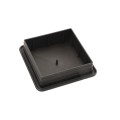 LMT 3 5/8" x 3 5/8" Sq. Suffield Vinyl Post Cap (For 4" x 4" Wood Post) Black Matte