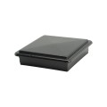 LMT 4 1/2" x 4 1/2" Sq. Suffield Vinyl Post Cap (For 5" x 5" Wood Post) Hammertone Black - 1905HB