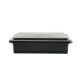 LMT 4 1/2" x 4 1/2" Sq. Suffield Vinyl Post Cap (For 5" x 5" Wood Post) Hammertone Black - 1905HB