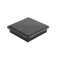 LMT 4 1/2" x 4 1/2" Sq. Suffield Vinyl Post Cap (For 5" x 5" Wood Post) Hammertone Black - 1905HB