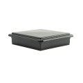 LMT 4 1/2" x 4 1/2" Sq. Suffield Vinyl Post Cap (For 5" x 5" Wood Post) Hammertone Black - 1905HB