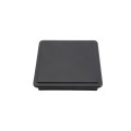 LMT 5 5/8" x 5 5/8" Sq. Suffield Vinyl Post Cap (For 6" x 6" Wood Post) Black Matte - 1906BLKMATTE