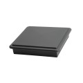 LMT 5 5/8" x 5 5/8" Sq. Suffield Vinyl Post Cap (For 6" x 6" Wood Post) Black Matte - 1906BLKMATTE (PostCaps)