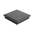 LMT 5 5/8" x 5 5/8" Sq. Suffield Vinyl Post Cap (For 6" x 6" Wood Post) Black Matte - 1906BLKMATTE (PostCaps)