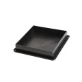 LMT 5 5/8" x 5 5/8" Sq. Suffield Vinyl Post Cap (For 6" x 6" Wood Post) Hammertone Black - 1906HB