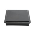 LMT 5 5/8" x 5 5/8" Sq. Suffield Vinyl Post Cap (For 6" x 6" Wood Post) Hammertone Black - 1906HB