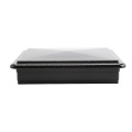 LMT 5 5/8" x 5 5/8" Sq. Suffield Vinyl Post Cap (For 6" x 6" Wood Post) Hammertone Black - 1906HB