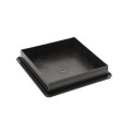 LMT 5 5/8" x 5 5/8" Sq. Suffield Vinyl Post Cap (For 6" x 6" Wood Post) Hammertone Black - 1906HB