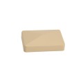 LMT 2 1/4" x 3 1/2" External Vinyl End Cap for Vinyl Fence Rails (Almond)