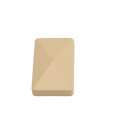 LMT 2 1/4" x 3 1/2" External Vinyl End Cap for Vinyl Fence Rails (Almond)