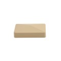 LMT 2 1/4" x 3 1/2" External Vinyl End Cap for Vinyl Fence Rails (Almond)