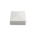 LMT 2 1/4" x 3 1/2" External Vinyl End Cap for Vinyl Fence Posts (White) - 1928-WHITE (EndCaps)