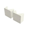 LMT 1937-WHITE 45° Bracket Rail Adapter (White)