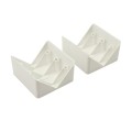 LMT 1937-WHITE 45° Bracket Rail Adapter (White)