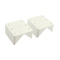 LMT 1937-WHITE 45° Bracket Rail Adapter (White)