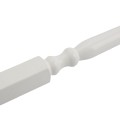LMT 1 1/2" Sq Customizable Length Colonial Baluster Thermoformed Vinyl Spindle For Vinyl Railing (White) - 3150-CUSTOM-SPINDLE