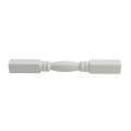 LMT 1 1/4" Sq x 12" Gingerbread Baluster Thermoformed Vinyl Spindle For Vinyl Railing (White) - 3280-12-WHITE