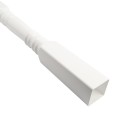 LMT 4" Sq. x 48" Vinyl Non-Structural Newel Post For Vinyl Porch Posts - White (NewelPorchPosts)