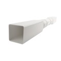LMT 4" Sq. x 48" Vinyl Non-Structural Newel Post For Vinyl Porch Posts - White (NewelPorchPosts)