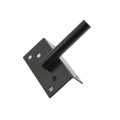 Stainless Steel Dual-Sided Lockable Vinyl Fence Gate Latch (Black) - 38308NUA-SS