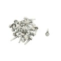 LMT 3 1/4" x 3 1/4" Adjustable Stainless Steel Commercial Hinges For Vinyl Fence Gates (Pair) White - 4000-WHITE