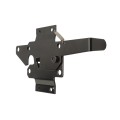 LMT 3-1/2" x 1-3/4" Reversible, Lockable, Dual-Sided Entry Stainless Steel Commercial Latches For Vinyl Fence Gates (Pair) Black - 4001-BLACK (GeneralUse)