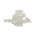 LMT 3-1/2" x 1-3/4" Reversible, Lockable, Dual-Sided Entry Stainless Steel Commercial Latches For Vinyl Fence Gates (Pair) White - 4001-WHITE