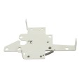 LMT 3-1/2" x 1-3/4" Reversible, Lockable, Dual-Sided Entry Stainless Steel Commercial Latches For Vinyl Fence Gates (Pair) White - 4001-WHITE