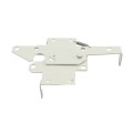 LMT 3-1/2" x 1-3/4" Reversible, Lockable, Dual-Sided Entry Stainless Steel Commercial Latches For Vinyl Fence Gates (Pair) White - 4001-WHITE