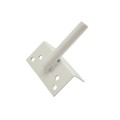 LMT 3-1/2" x 1-3/4" Reversible, Lockable, Dual-Sided Entry Stainless Steel Commercial Latches For Vinyl Fence Gates (Pair) White - 4001-WHITE