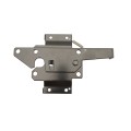 LMT 3-1/2" x 1-3/4" Reversible, Lockable, Dual-Sided Entry Carbon Steel Commercial Latches For Vinyl Fence Gates (Pair) Black - 4001CS-BLACK