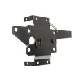 LMT 3-1/2" x 1-3/4" Reversible, Lockable, Dual-Sided Entry Carbon Steel Commercial Latches For Vinyl Fence Gates (Pair) Black - 4001CS-BLACK